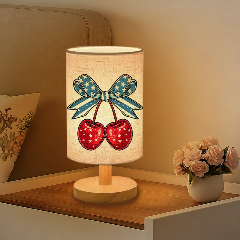 Modern USB powered Linen Table Lamp Perfect for Creating Atmosphere