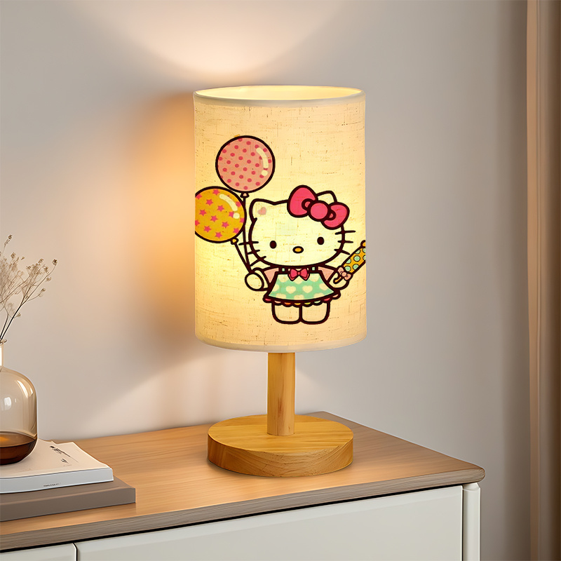 A modern Sanrio USB-powered linen lamp with a creative design