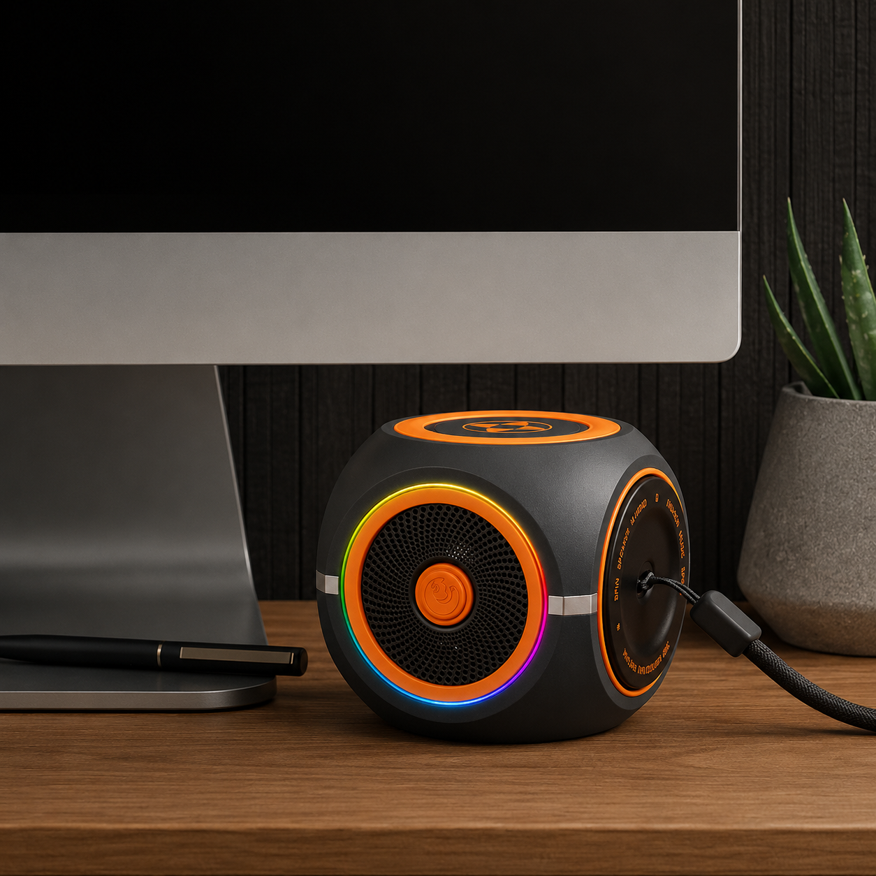 Bluetooth Speaker Portable Wireless Rotating Fingertip Gyro Speaker