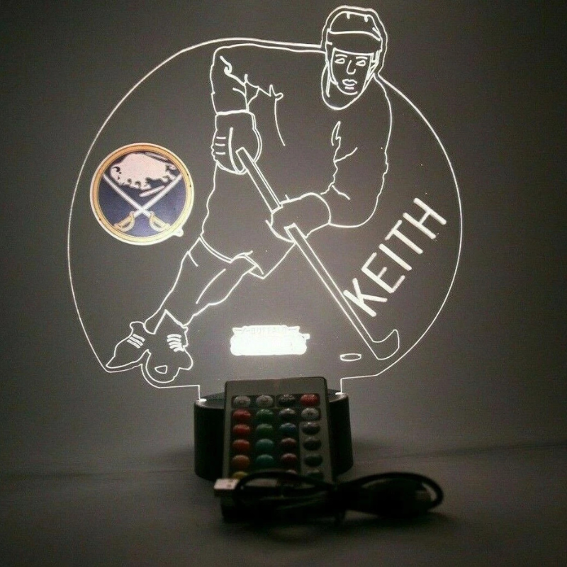 Buffalo Sabres NHL Hockey Player Sport Light Up Night Lamp