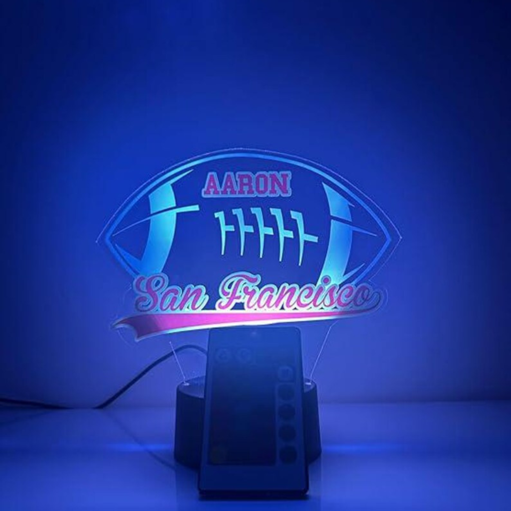 San Francisco Personalized LED Football Night Light