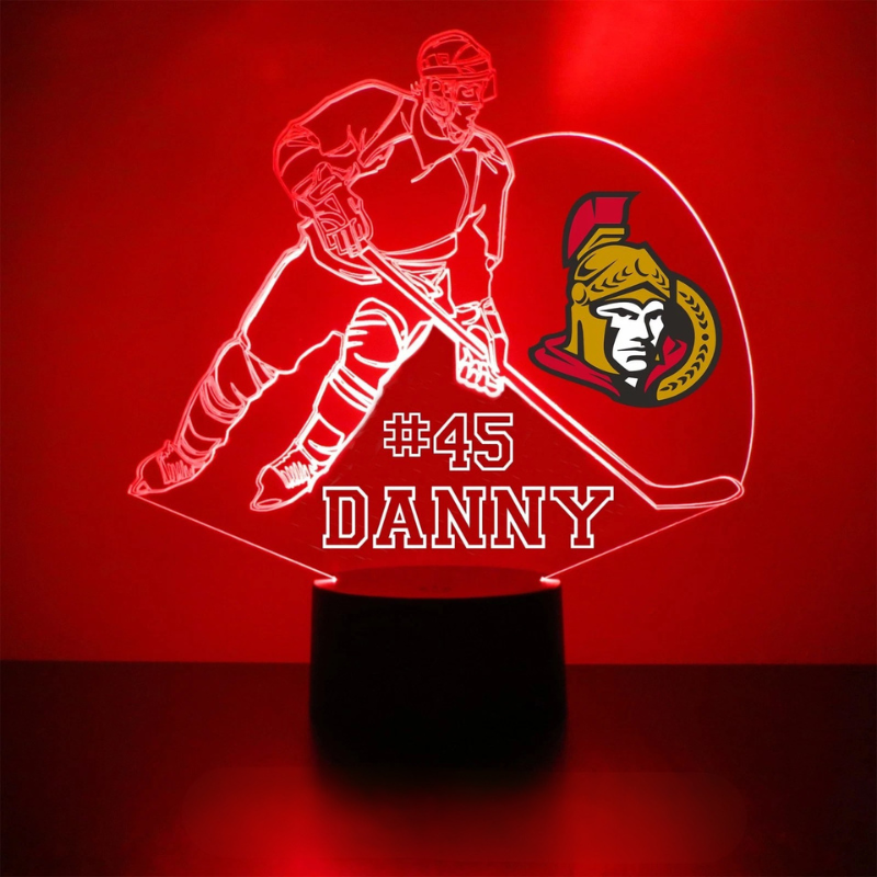 Personalized Ottawa Senators Night Light Lamp