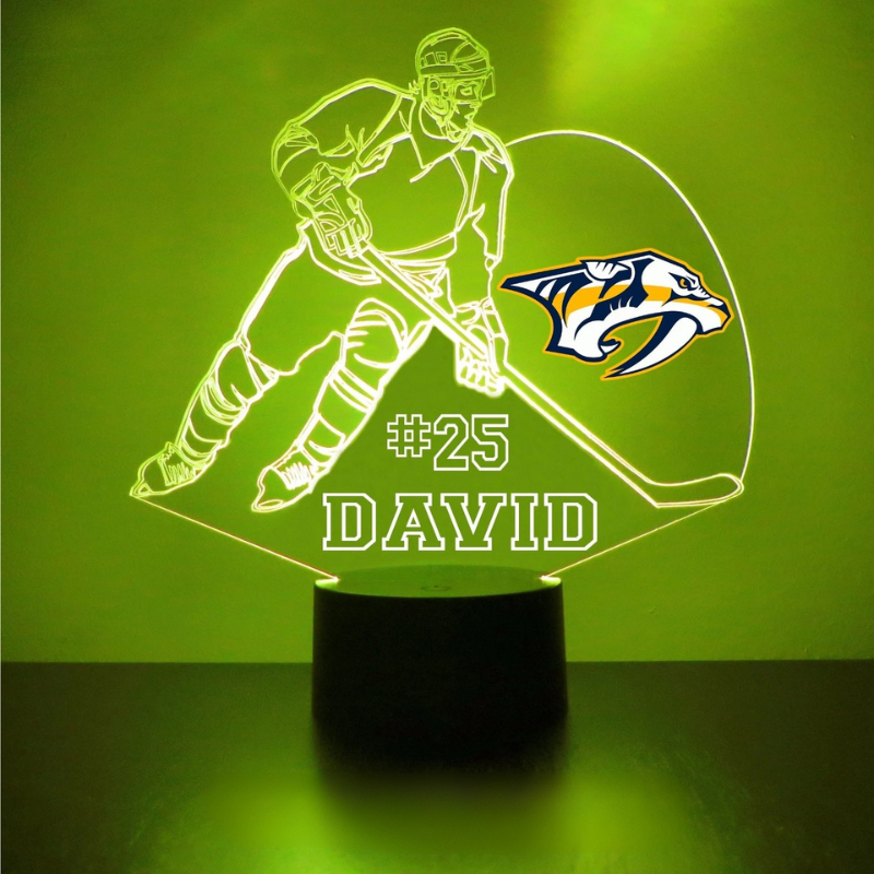 Personalized Nashville Predators Night Light Lamp