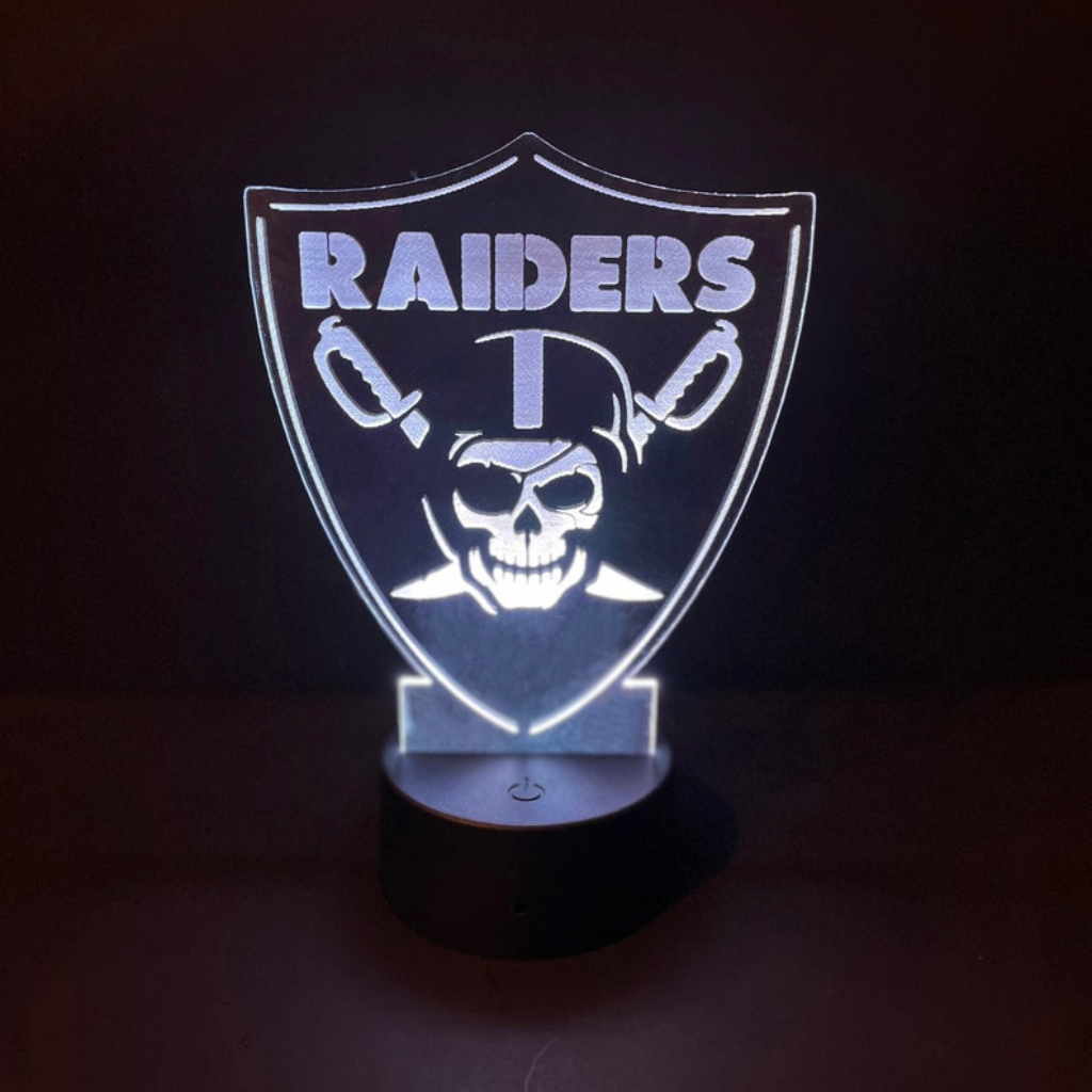 Las Vegas Raiders Skull Color-Changing LED Light