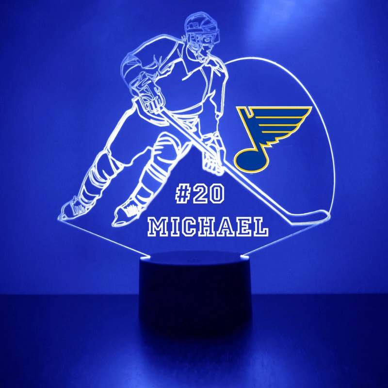 Personalized St. Louis Blues Light Lamp