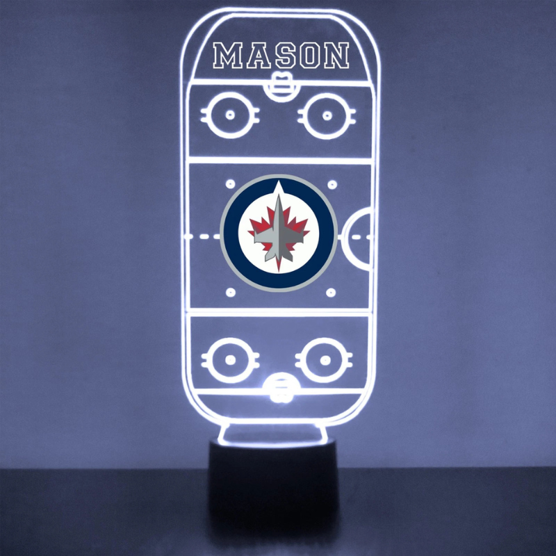 Personalized Winnipeg Jets Night Light Lamp