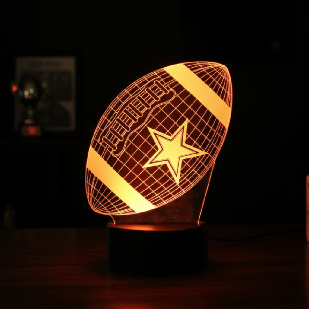 Dallas Cowboys 3D LED Light Lamp