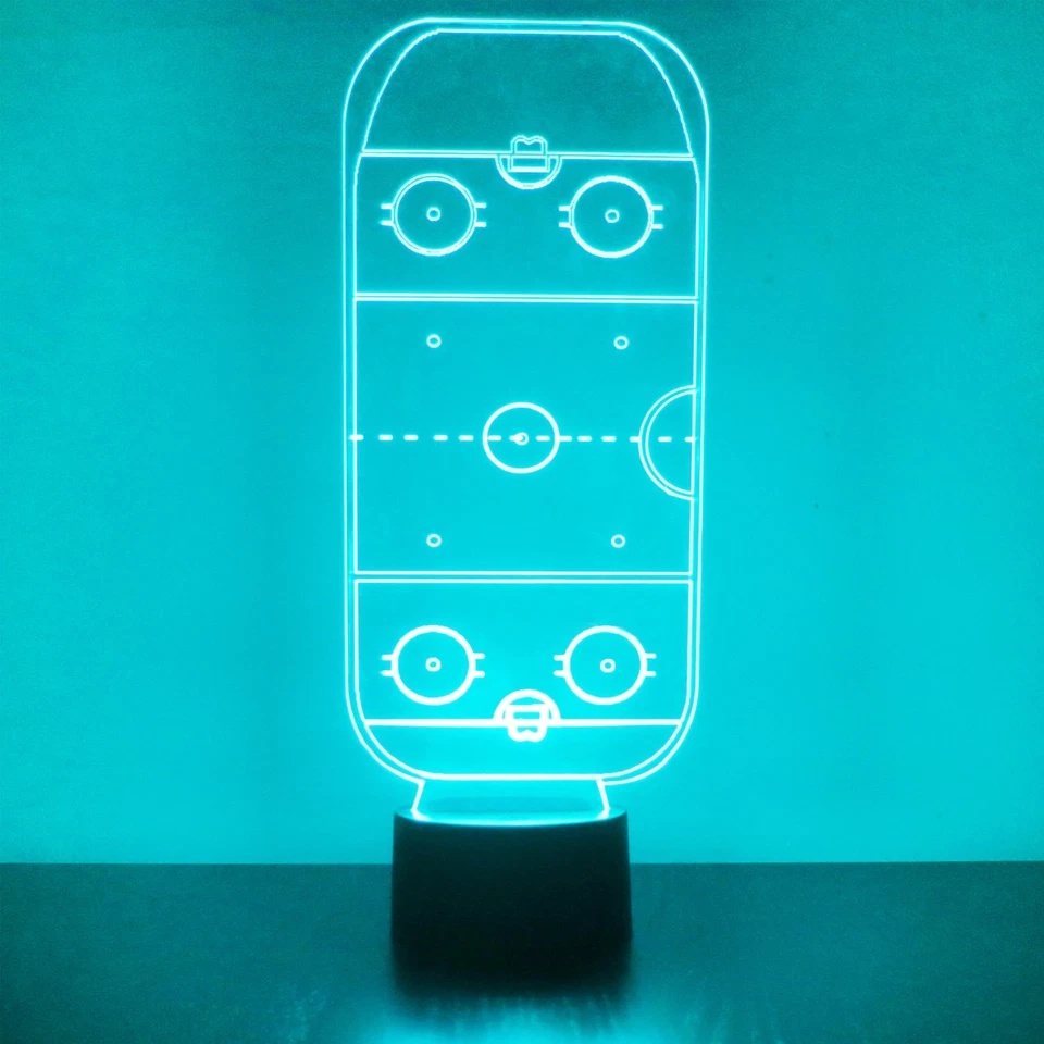 Vancouver Canucks Personalized Hockey Themed LED Lamp