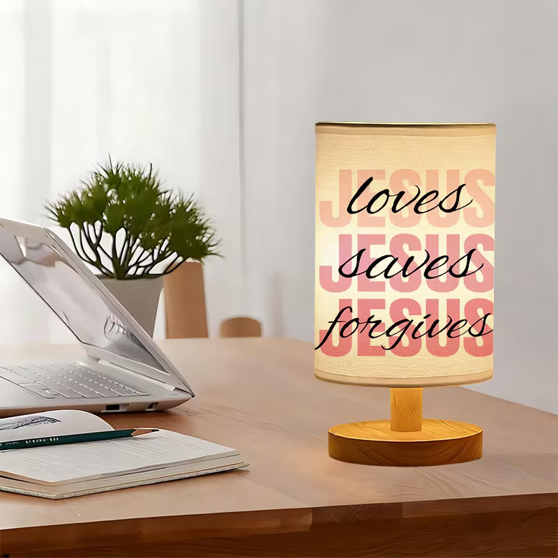  modern USB-powered linen lamp with a unique design and exquisite patterns