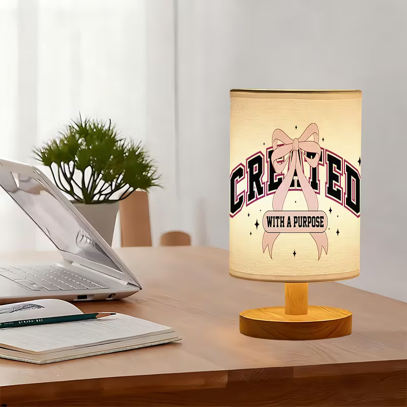 Modern USB-powered Linen Lamp with a Unique Design3