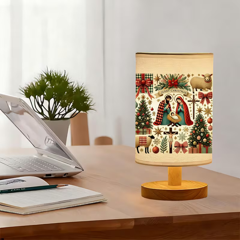 Modern USB-powered Linen Lamp with a Unique Design4