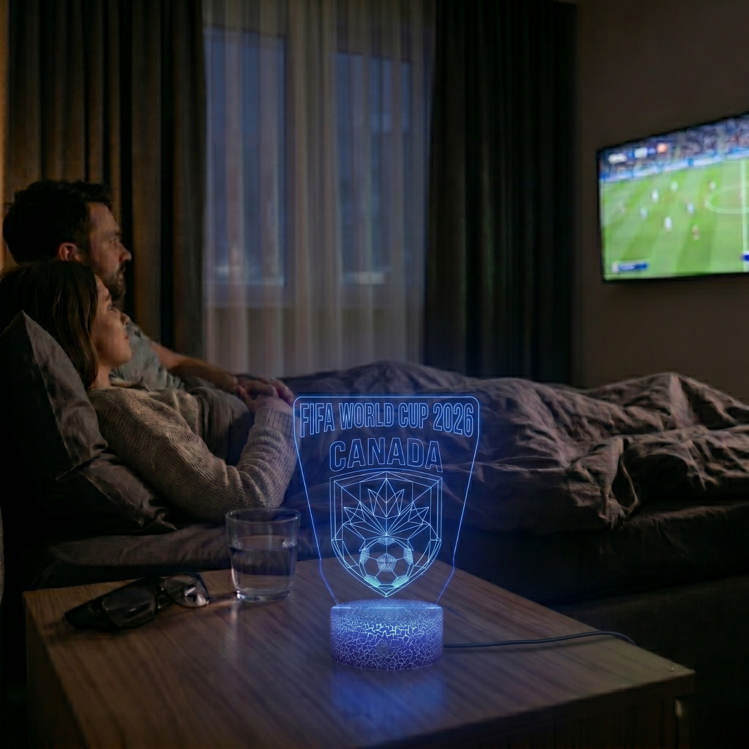 FIFA 2026 Canada Soccer Sports Themed 3D Optical Lamp