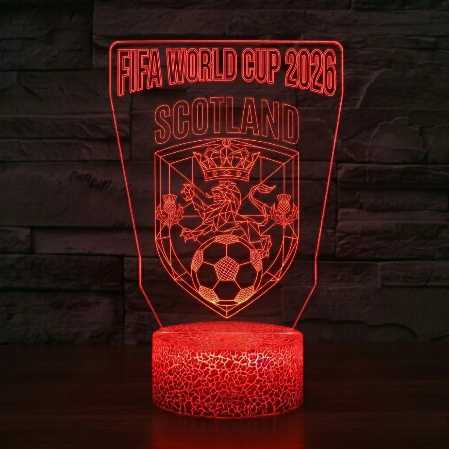 FIFA 2026 Scotland Soccer Sports Themed 3D Optical Lamp