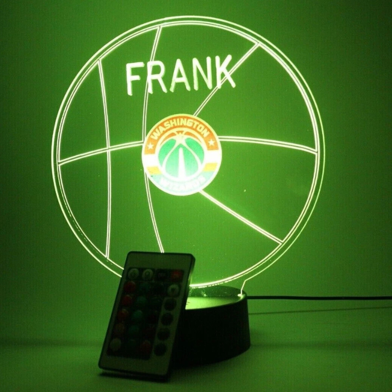 Washington Wizards NBA Basketball Sports Fan Light Up Lamp