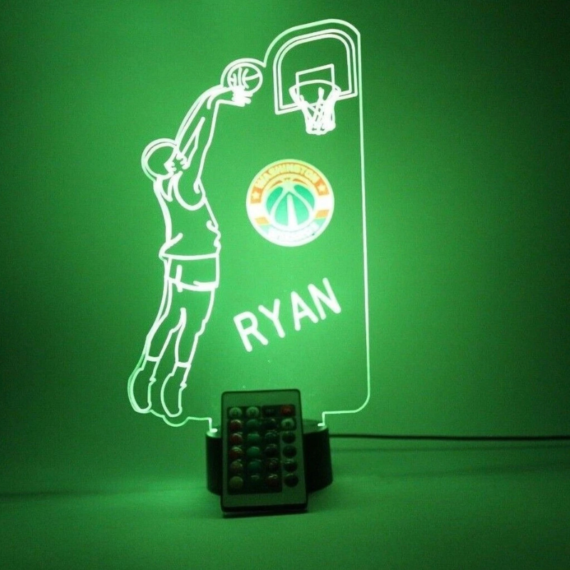 Washington Wizards NBA Basketball Player Fan Light Up Lamp