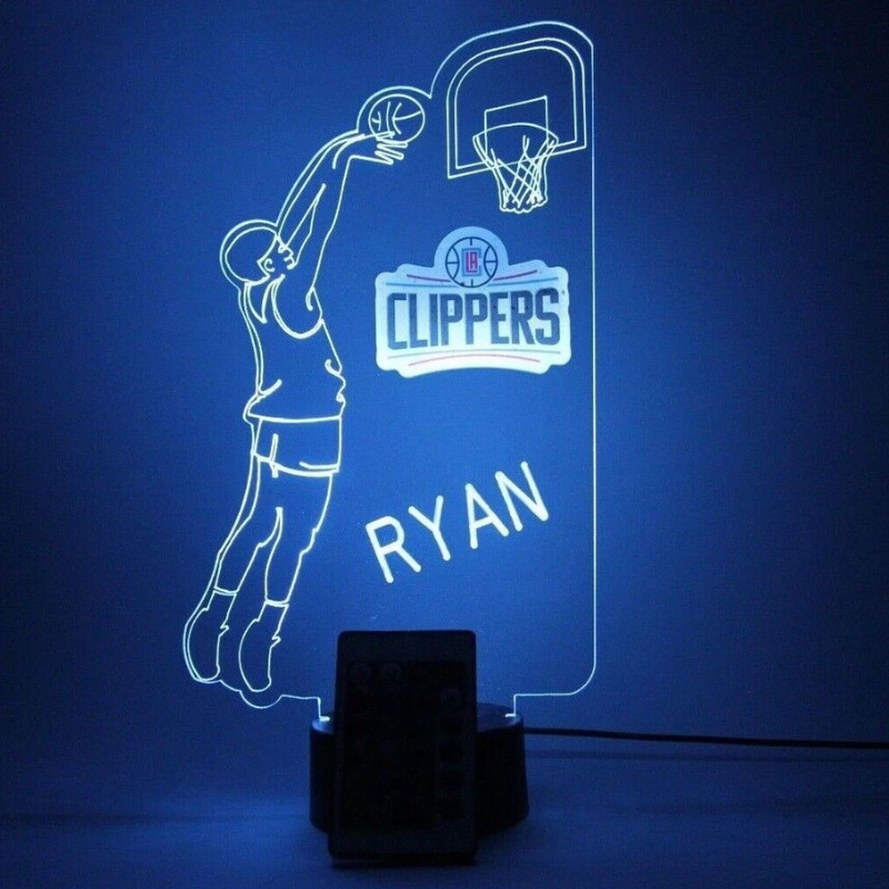 Los Angeles Clippers LA NBA Basketball Player Light Lamp