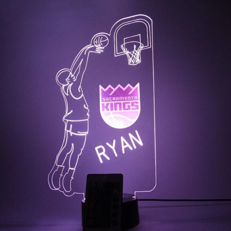 Sacramento Kings NBA Basketball Player Sport Light Up Lamp