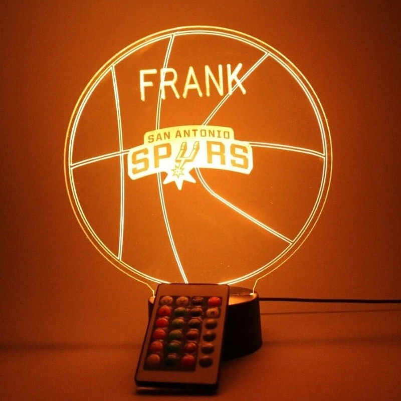 San Antonio Spurs NBA Basketball Sports Fan Light Up Lamp