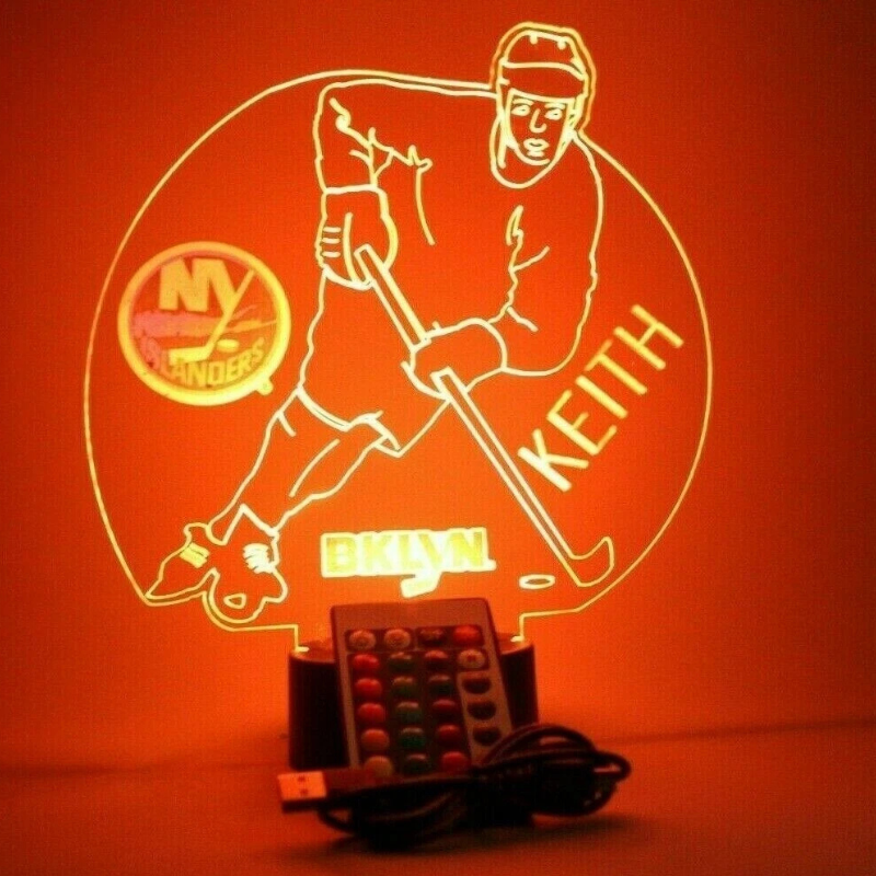 New York Islanders NHL NY Hockey Player Fan Light Up Lamp