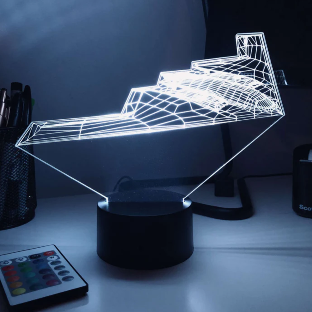 Bomber Themed Illusion LED Lamp-3D Optical Lamp