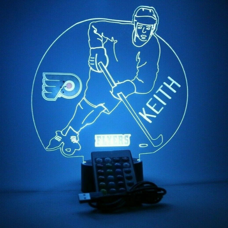 Philadelphia Flyers NHL Hockey Player Night Light Up Lamp