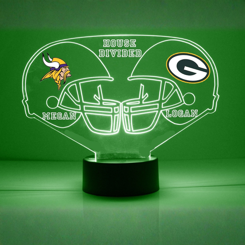 Minnesota Vikings Personalized LED Lamp