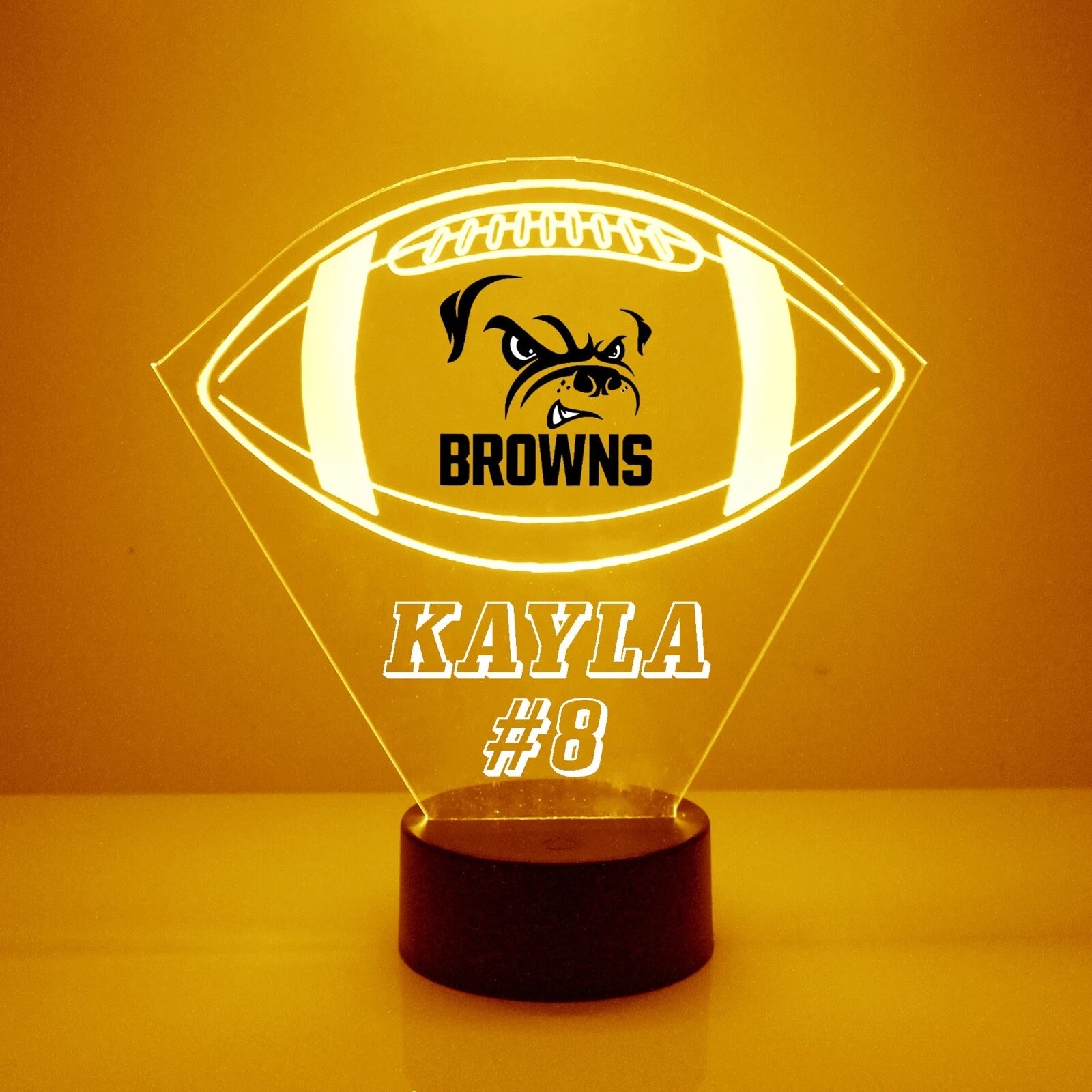Cleveland Browns, Night Light, FootballLED Sports Fan Lamp,Personalized FREE