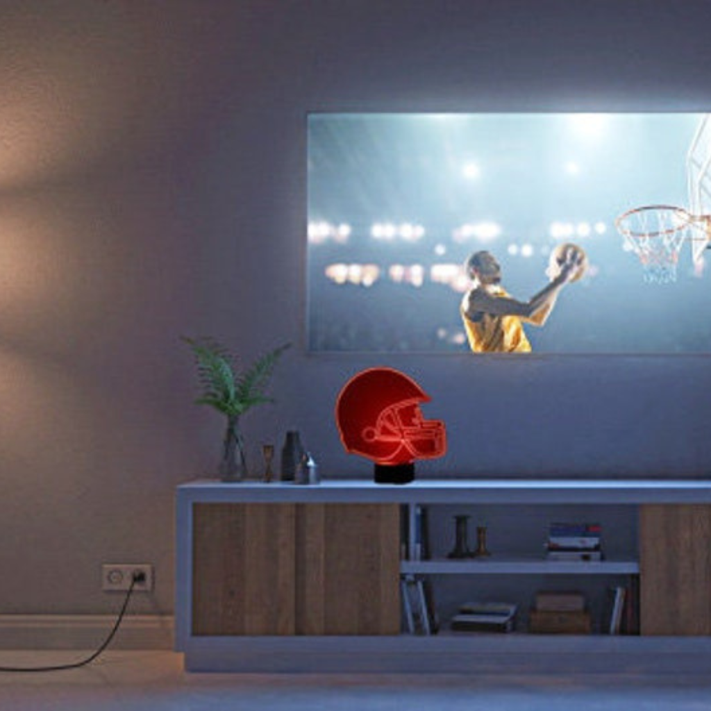 New Orleans Saints Personalized LED Football Night Light