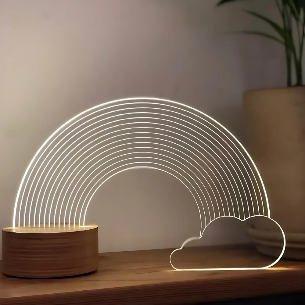 LED Rainbow Illusion Lamp-3D Optical Lamp
