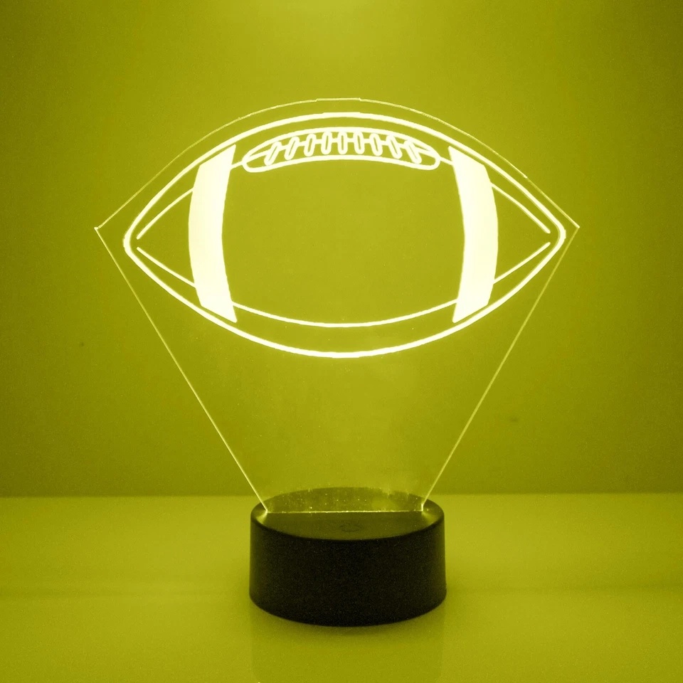 New York Jets Night Light, Football LED Sports Fan Lamp, Personalized FREE