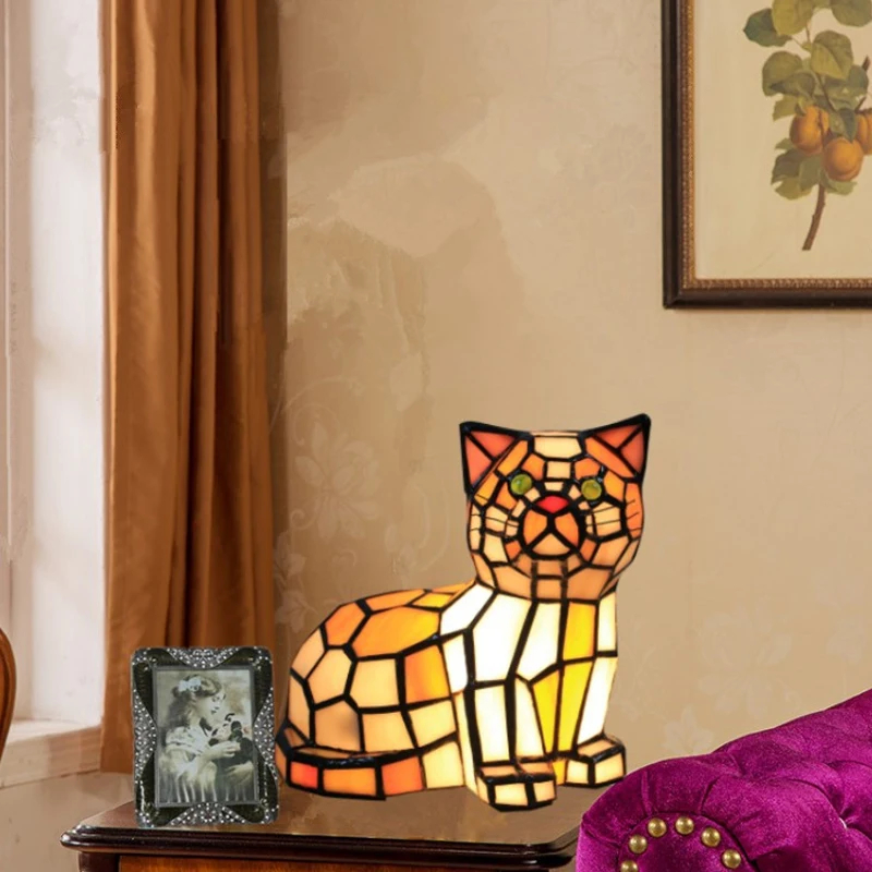 Tiffany Style Pomeranian Lamp