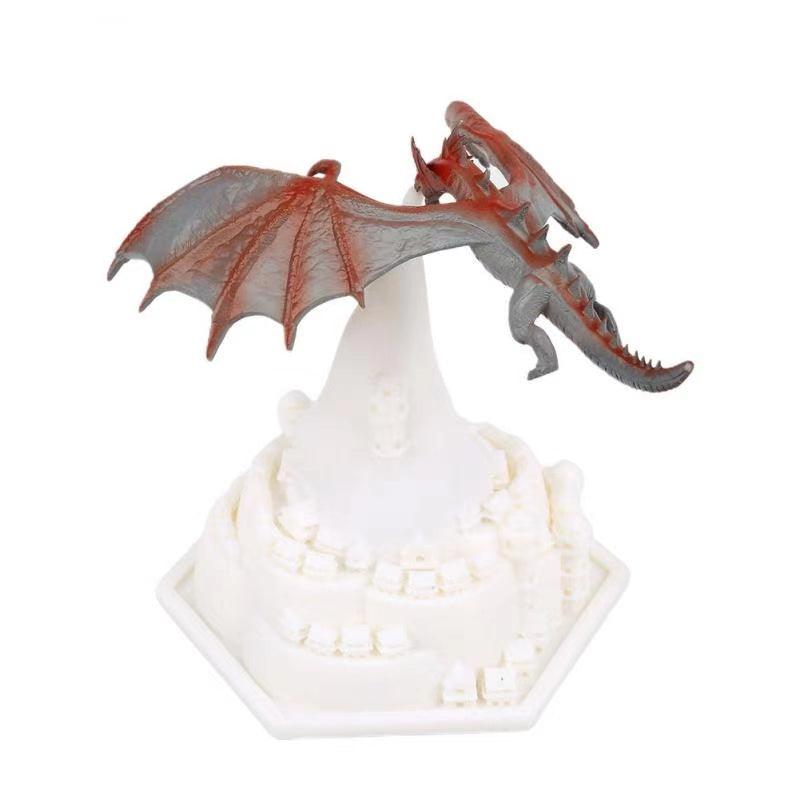 Volcanic Dragon Figurine Decor-3D Optical Lamp