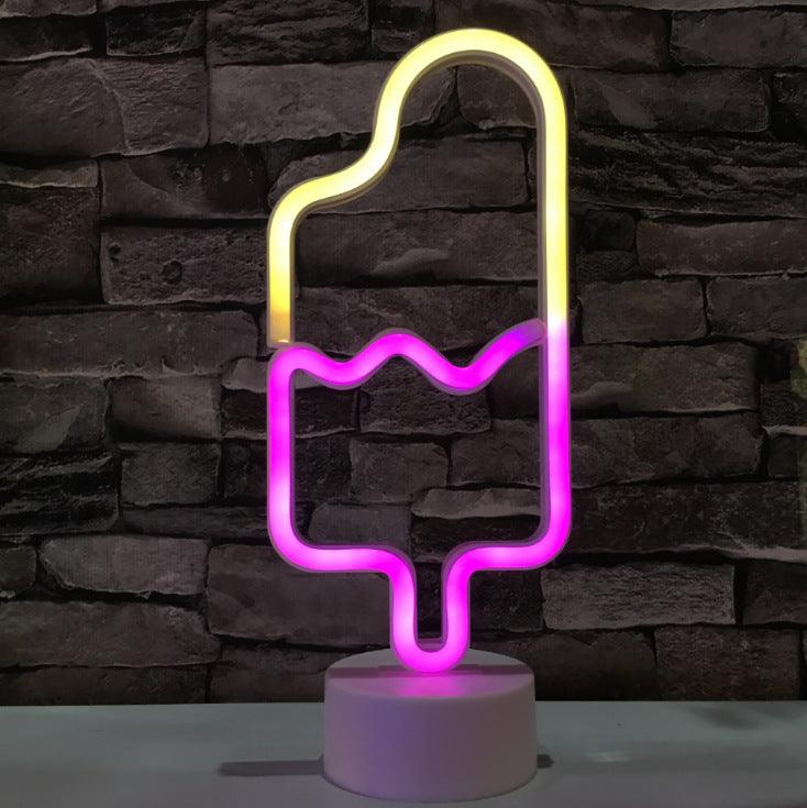 3D LED Night Popsicle Neon Lamp With USB-3D Optical Lamp