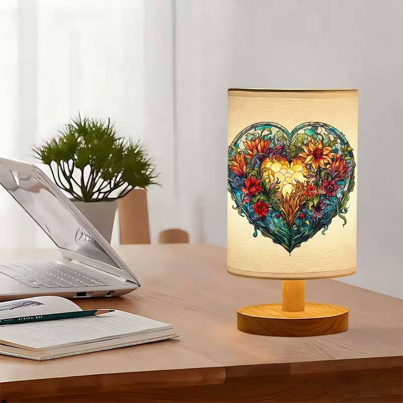 Blooming Affection Themed USB Powered Bedside Lamp