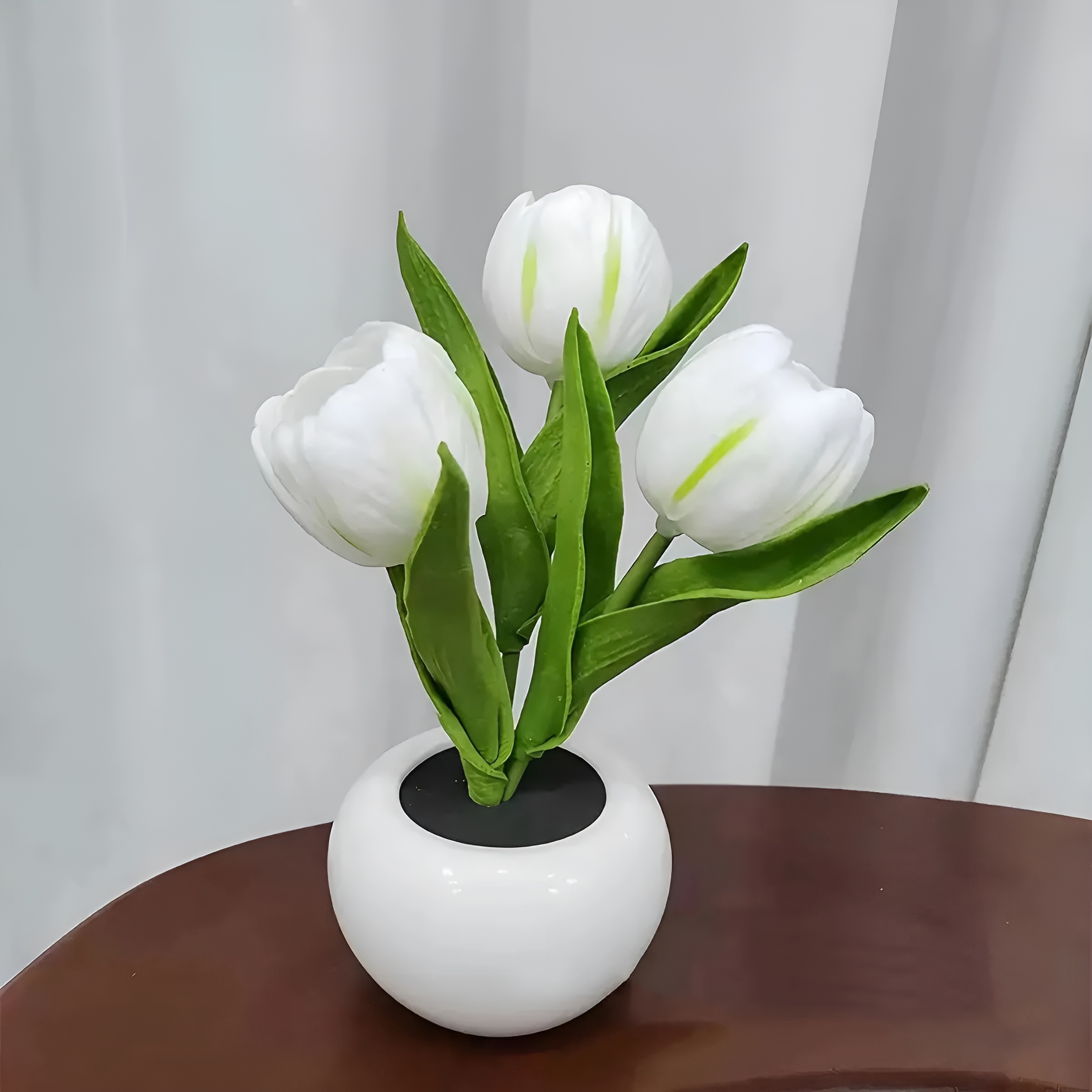 Tulip LED Night Light Vase Color Changing Decorative Table Light Lamp
