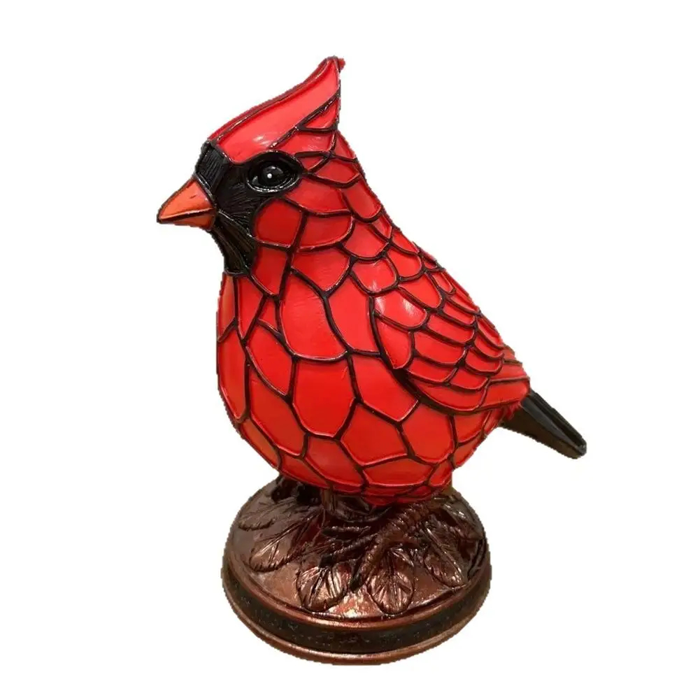Stained Glass Bird Table Lamp