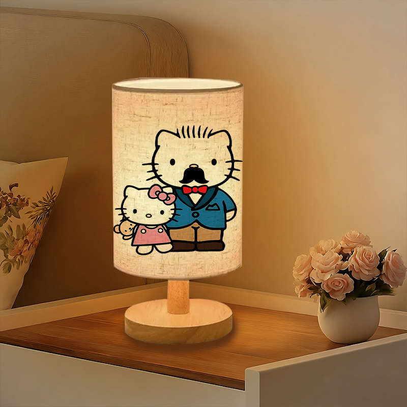 A modern Sanrio USB-powered linen lamp with a creative design