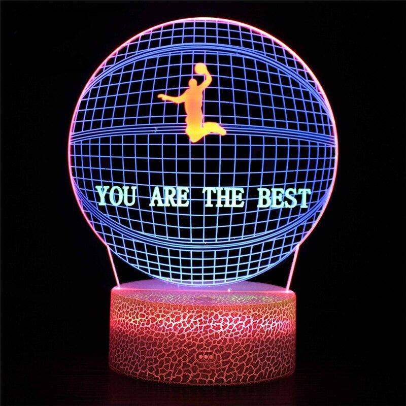 3D Night Light Table Lamp - 3D Optical Lamp