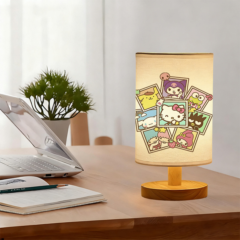 A modern Sanrio USB-powered linen lamp with a creative design