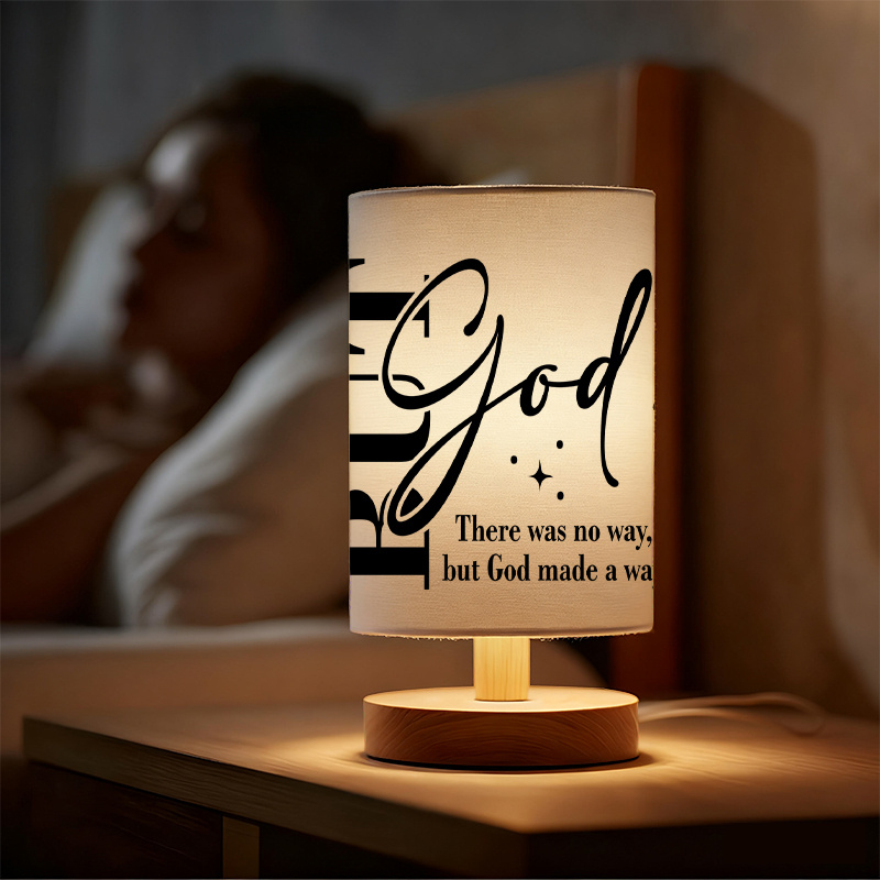 Modern USB-powered Linen Lamp with a Unique Design and Exquisite Patterns.