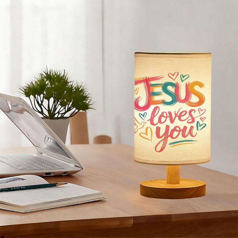 USB Powered Table Lamp with Bulb USB Plug in Bedside