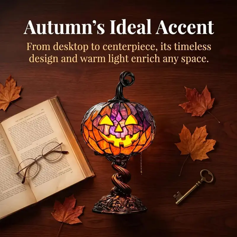 Halloween Decorative Table Lamp - 22cm/8.66in Height, 14cm/5.51in Width, Halloween-themed Design, Decorative Lighting