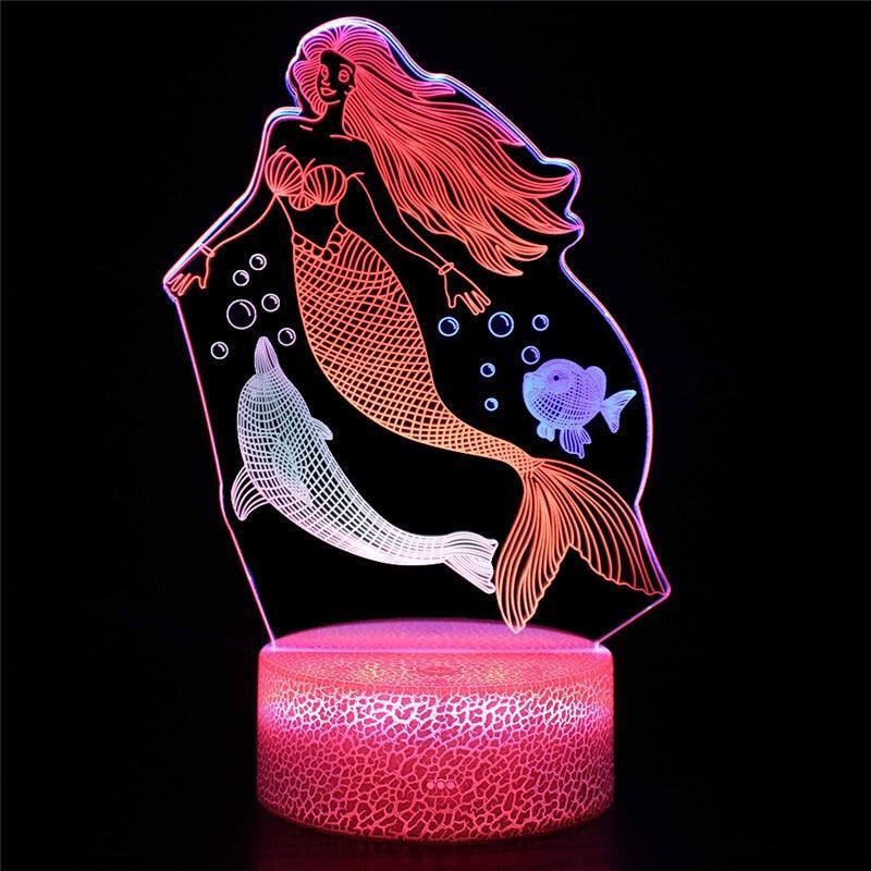3D Night Light Table Lamp - 3D Optical Lamp