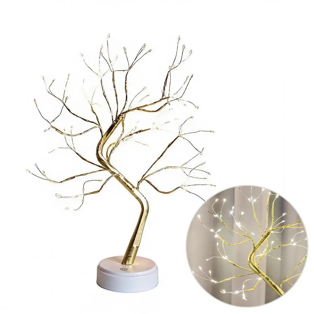 LED Rainbow Rose Flower Tree Lamp