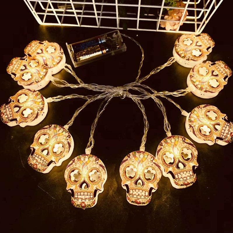 Designed Skulls Halloween String Lamp Light For Decor-3D Optical Lamp