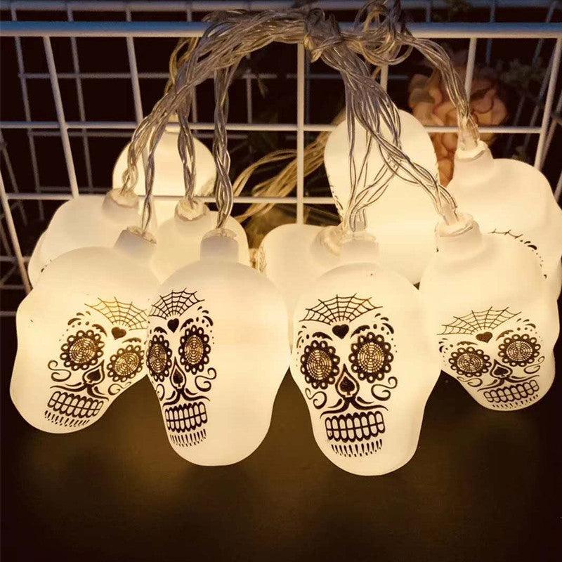 Stylish Skulls Halloween String Lamp For Halloween Party And Decor-3D Optical Lamp