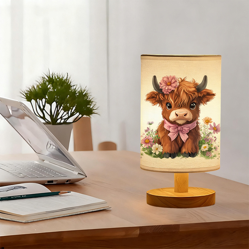 A Modern USB Powered Linen Table Lamp