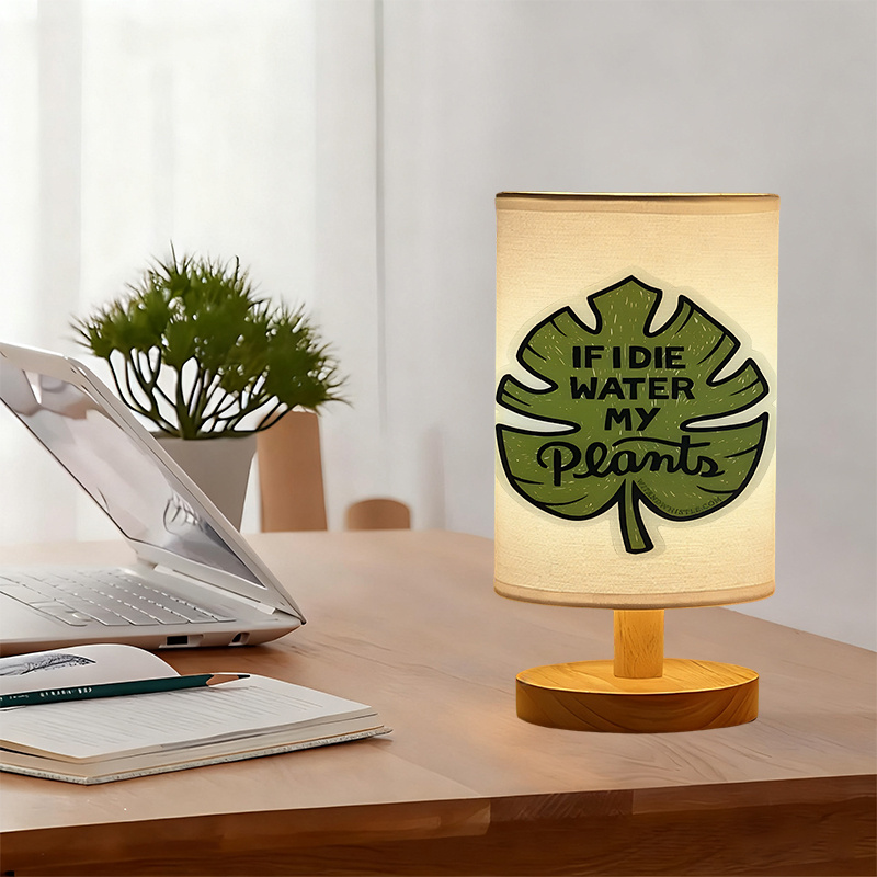 USB-powered Linen Table Lamp Living Room And Bedroom