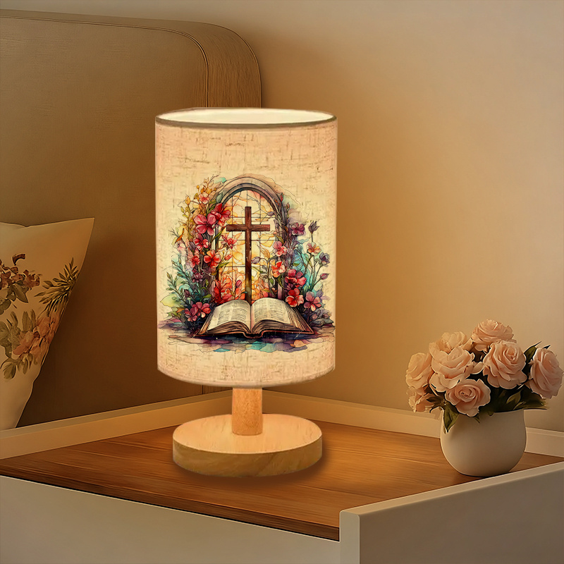 A Modern USB powered Linen Lamp with a Unique Design and Exquisite Pattern