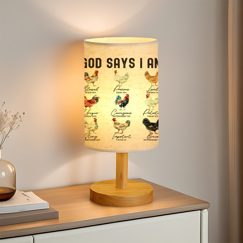 USB-Powered Linen Table Lamp  Ideal Gift for Housewarming